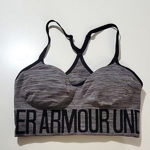 Under Armour Gray & Black Sports Bra Sz XS